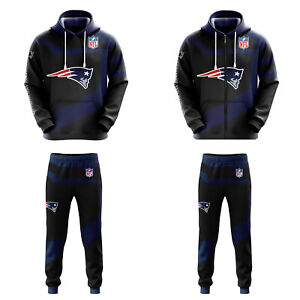 New England Patriots Joggers Tracksuit Mens Casual Hoodie Sports Sweatpants Gift