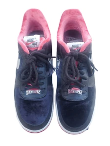 Men's Size 8.5 Nike Air Force 1 Low PRM H-Town Houston Sneakers Shoes Black Red - Picture 1 of 15