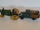 Vintage Cast Iron Farm Pick Up Truck Heavy Metal Reproduction/Metal Tractor Rare