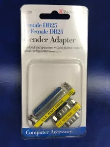 RadioShack 26-228 MaleDB25 Female DB25 Gender Adapter - Picture 1 of 2