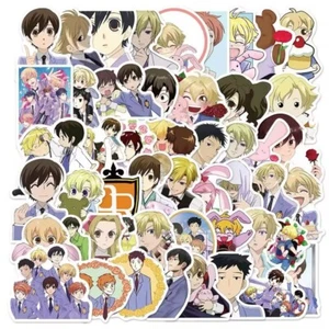 50Pcs Cartoon Ouran High School Host Club Graffiti Stickers Anime Kawaii Decor - Picture 1 of 6