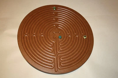 Kugel Murmelbahn Labyrinth Holz - Motorik Geschicklichkeit Lernspielzeug - NEU - Bild 1 von 2