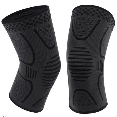 1 Pair Knee Compression Sleeve Support Brace for ACL Meniscus Outdoor Sports - Image 1 of 4