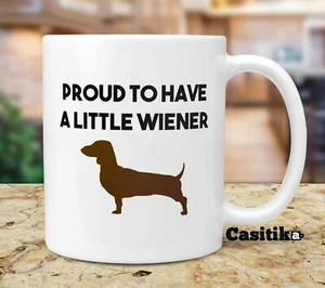 Dackelgeschenke stolz auf ein wenig Wiener 11 Unzen Becher Weiner Hund Geschenkidee. - Bild 1 von 3