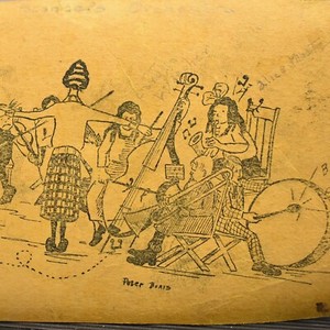 1925 Peter Boris Music Band Card Thomas Edison High School Minneapolis Minnesota