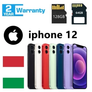 NUOVO Apple iPhone 12 Rosso Bianco Blu Nero - 128GB ❤ Garanzia 24 MESI - Imagen 1 de 37
