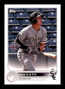 2022 Topps Pro Debut #PD-63 Wes Kath ACL White Sox Baseball Card