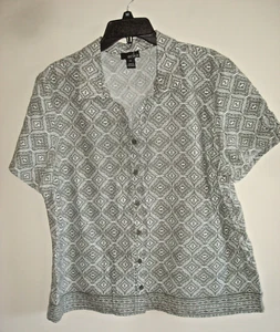 Camicia da donna taglia XL Rosmary Erika maniche corte nuova con etichette - Foto 1 di 2