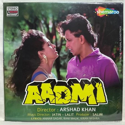 Aadmi Vinyl LP Record Rare Music Jatin Lalit Bollywood Hindi Film Indian Mint - Image 1 of 4