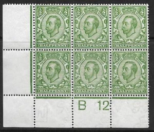 Sg 344 1/2d Green Downey Head Control B 12(w) Perf 2A UNMONTIERT POSTFRISCH/MM 2 Marken - Bild 1 von 1