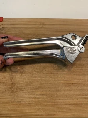 Prensa de ajo EKCO de colección utensilio de cocina de aluminio autolimpieza Taiwán Foto 1 de 4