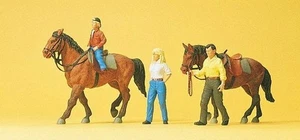 Preiser 10500 HO Scale Sports & Recreation -- Riders w/Horses #1 - Picture 1 of 4
