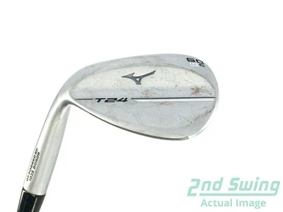 Mint Mizuno T24 Soft Satin Wedge Lob LW 60° Steel Stiff Left 35.75in - Image 1 of 4