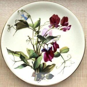 [Excellent] Antique Minton Hand-painted Plate Sweet Pea From Japan - Picture 1 of 7