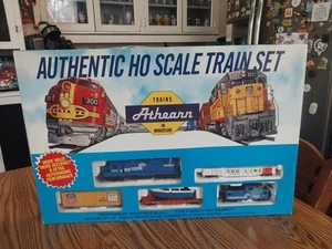 HO Scale Athearn Conrail Freight Train Set Complete Track Power Original Box - Bild 1 von 24