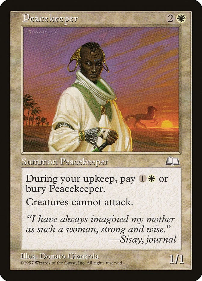 MTG Peacekeeper  - Weatherlight #022 - Image 1 of 1