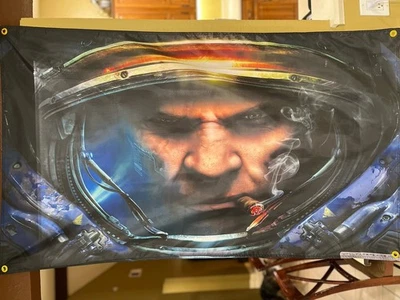 Starcraft II 2 5ft Flag PC 1998 Blizzard Banner Poster RTS Wings Of Liberty - Image 1 of 3