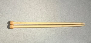 Agujas de tejer Clover Takumi bambú punto único 14" tamaño 19 15 mm - Imagen 1 de 3