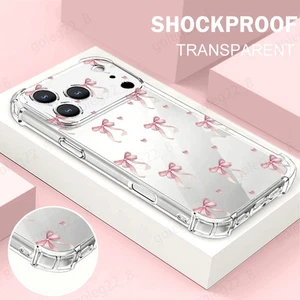 Funda Transparente Para iPhone 17 16 Pro Max 15 14 13 A Prueba de Golpes Patrón de Arco Cubierta Suave - Imagen 1 de 14