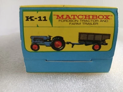 Matchbox By Lesney K-11 Fordson Tractor  And Farm Trailer - Image 1 of 4