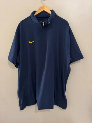 Nike 1/4 Zip Sideline Coach Windbreaker SS Jacket FJ9548-419 Navy Men's 2XL NEW - Image 1 of 4