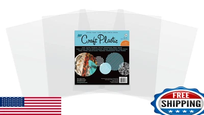 Hojas de película de plástico artesanal Grafix ultra transparentes de 0,007" paquete de 25 archivos duraderos Foto 1 de 4