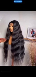 Human Hair Mix Wig with Mermaid Vibes Unbranded - Picture 1 of 7