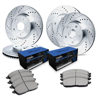 For Porsche 944 83-86 Brake Kit Drilled & Slotted Front & Rear Brake Kit w - Image 1 of 2