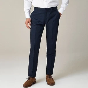 Neu ohne Etikett J. Crew Herren Ludlow Slim-Fit Anzughose Italienische Chino Marineblau Größe 34x30 - Bild 1 von 10