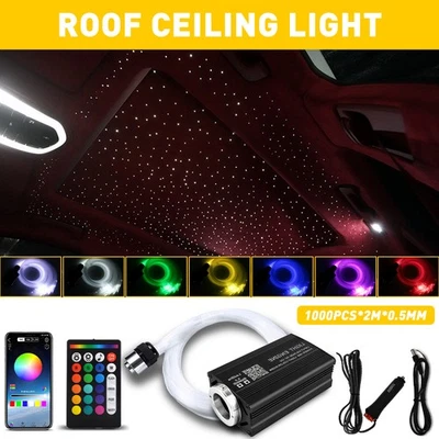 Roof Twinkle Ceiling Light Home Car Headliner Star Light kit Fiber Optic 1/2Set - Imagem 1 de 4