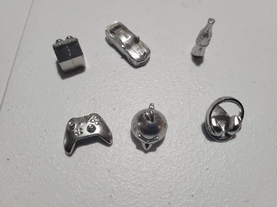 Monopoly Empire 2013 or 14 Tokens, all 6, silver - Image 1 of 2
