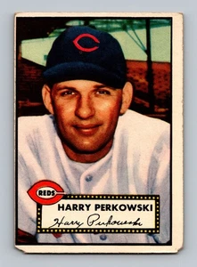 Tarjeta de béisbol vintage 1952 Topps #142 Harry Perkowski baja calidad - Imagen 1 de 2