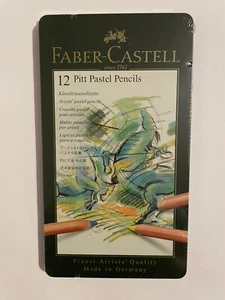 Faber-Castell PITT Pastel Pencils - Tin Of 12 - Picture 1 of 1