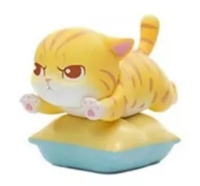 Fat House Happy Cat Series by Simon Toys 😺 ORANGE TABBY w/PILLOW Figure NEW - Image 1 of 4