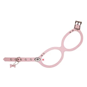 Buddy Belt Harness Pebble Grain Leather Pink - Premium Edition - Picture 1 of 6