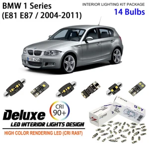 LED Interior Light Kit for BMW 1 Series E81 E87 Hatchback 2004-2011 Light Bulbs - Picture 1 of 9