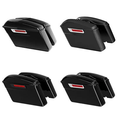 Hard Saddlebags Fit For Harley Touring Electra Street Road Glide King 2014-2024 - Image 1 of 4