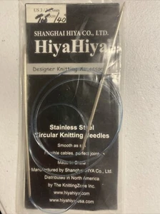HiyaHiya Stainless Circular Knitting Needles 40"/ 100 cm Size 3/ 3.25mm NEW - Picture 1 of 3