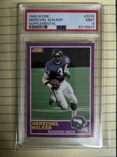 Herschel Walker: 1989 Score Supplemental Card #331S PSA 9