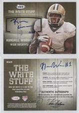 2012 SAGE Hit The Write Stuff Auto /25 Kendall Wright #WSA20 Rookie Auto RC