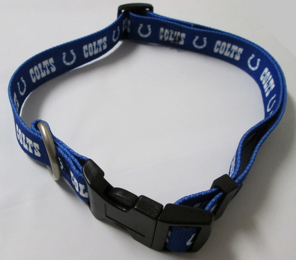 COLLAR DE PERRO DE NAILON SUAVE AJUSTABLE EQUIPO DE INDIANAPOLIS COLTS NFL  Foto 1 de 1