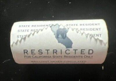 Quarter Roll Of 25 2005 P California State Restricted For Residents Only - Image 1 of 4