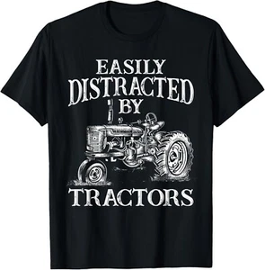 Tractor Art For Men Women Farming Agriculture Farmer Truck Gift Unisex T-Shirt - Picture 1 of 3