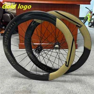 700c Road Bike Carbon Wheelset Wide 28mm Disc Brake Center Lock or 6-blot - Picture 1 of 14