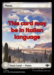 MTG PLAINS 272 EXC - PIANURA - OTJ X IT - MAGIC - Picture 1 of 1