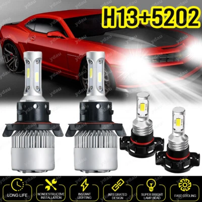 Faro antiniebla LED 5202 6000 k para Chevrolet Camaro Combo H13 2010-2013 Foto 1 de 4