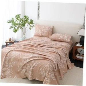 Queen Size Bed Sheets - Pure Microfiber 4 Piece Polyester Bed Sheets, Fitted - Picture 1 of 8