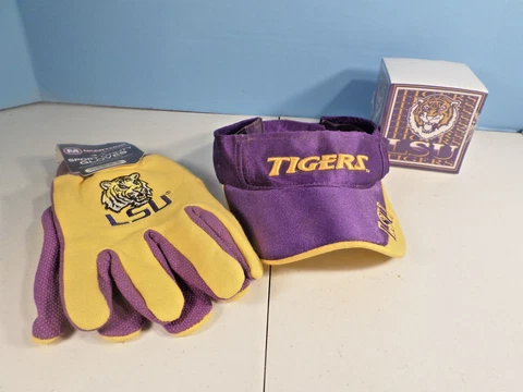 LSU Tigers Cap ~ Memo Pad ~ Sport Utility Gloves ~ Cover
