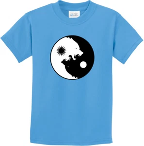 Buy Cool Shirts Yin Yang Wolves Yoga Youth Kids Shirt - Picture 1 of 25