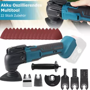 Für 18V Makita Akku Multifunktionswerkzeug Oszillierende Schleifgerät Multi-Tool - Bild 1 von 13